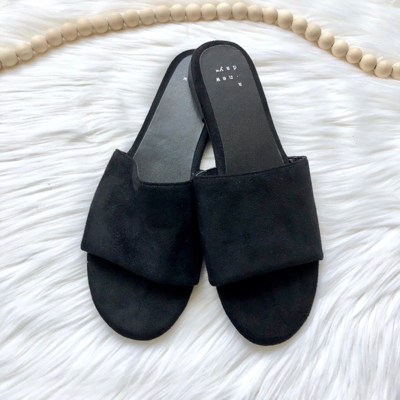 a new day Shoes - A New Day Suede Slide Sandals
